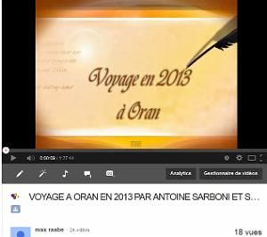 2013 UN VOYAGE A ORAN